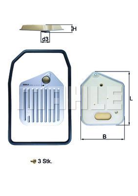 

Фильтр масляный АКПП Mahle HX163KIT