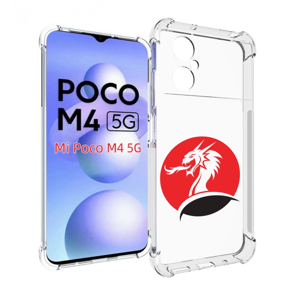 

Чехол MyPads дракон-рисунок для Xiaomi Poco M4 5G, Прозрачный, Tocco