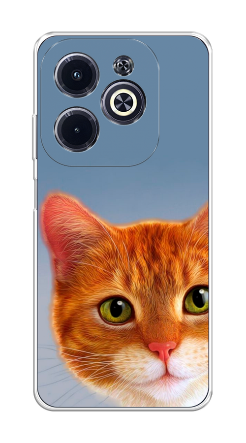

Чехол на Infinix Hot 40i "Любопытный котик", Коричневый, 3105450-1