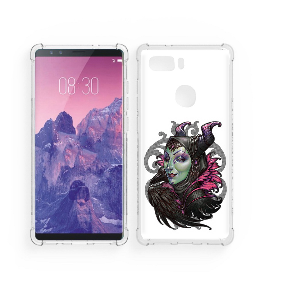 Чехол MyPads Tocco для ZTE Nubia Z17S зеленая девушка с вороном (PT94929.470.357)