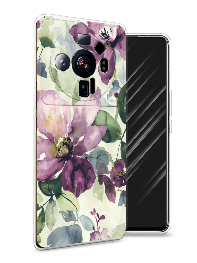 

Чехол Awog на Xiaomi 12S Ultra "Сиреневые цветы-акварель", Разноцветный, 314550-10