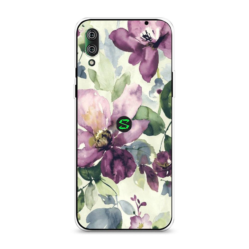 

Чехол Awog на Xiaomi Black Shark 2/2 Pro "Сиреневые цветы-акварель", Разноцветный, 36450-10