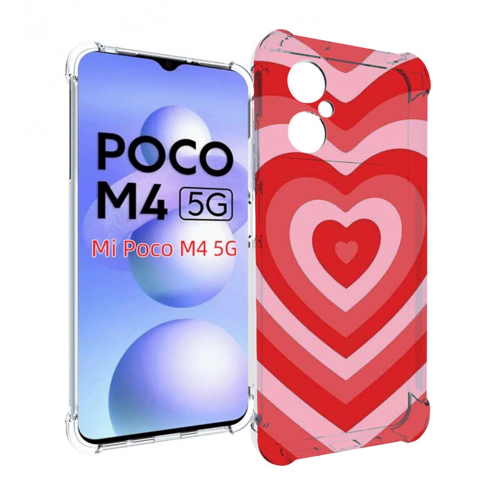 

Чехол MyPads завораживающее сердце женский для Xiaomi Poco M4 5G, Прозрачный, Tocco