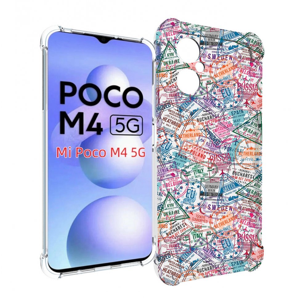 

Чехол MyPads загранчехол для Xiaomi Poco M4 5G, Прозрачный, Tocco