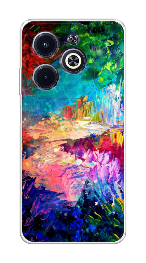 

Чехол на Infinix Hot 40i "Лес-гуашь", Синий;розовый;зеленый, 3105450-1
