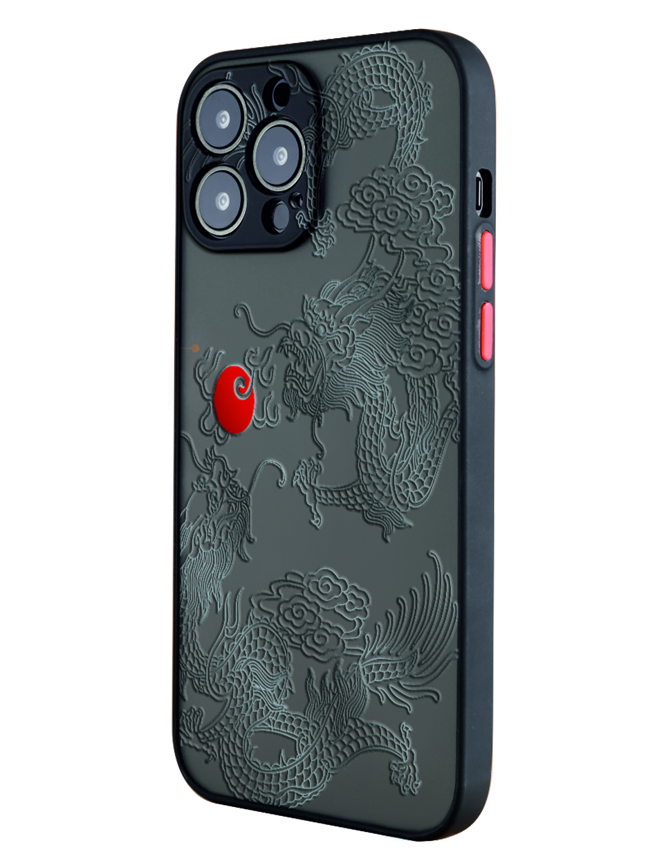 Чехол Mcover для iPhone 13 Pro Max, с защитой камеры, Японский дракон инь, аниме