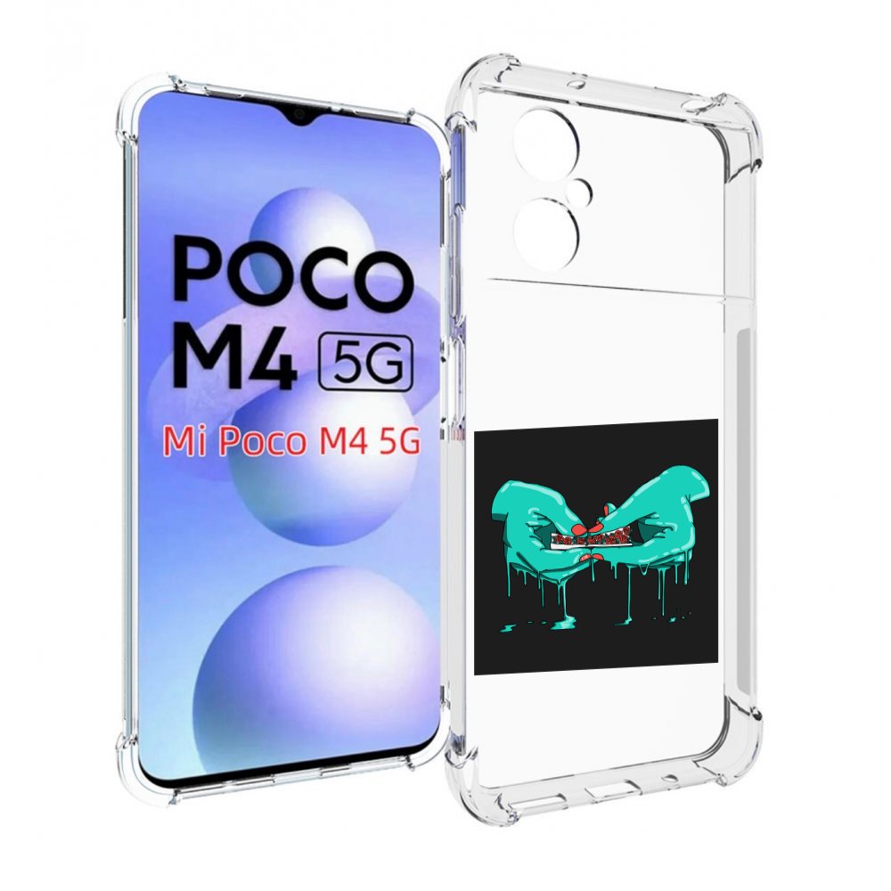 

Чехол MyPads закручиваю-розочки для Xiaomi Poco M4 5G, Прозрачный, Tocco