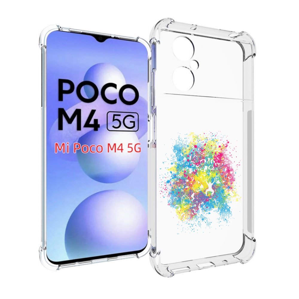 

Чехол MyPads акварель абстракция для Xiaomi Poco M4 5G, Прозрачный, Tocco