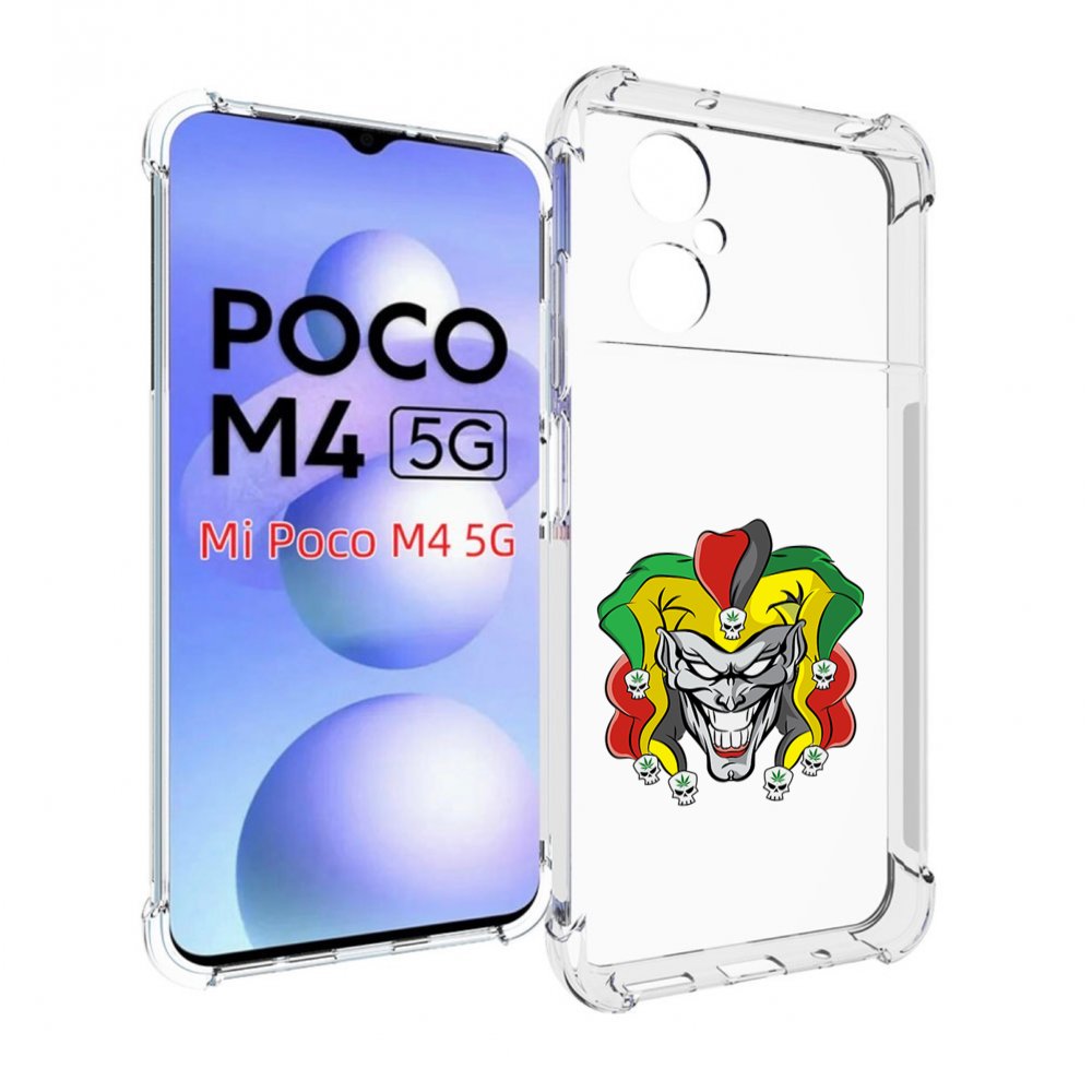 

Чехол MyPads злодей-клоун для Xiaomi Poco M4 5G, Прозрачный, Tocco