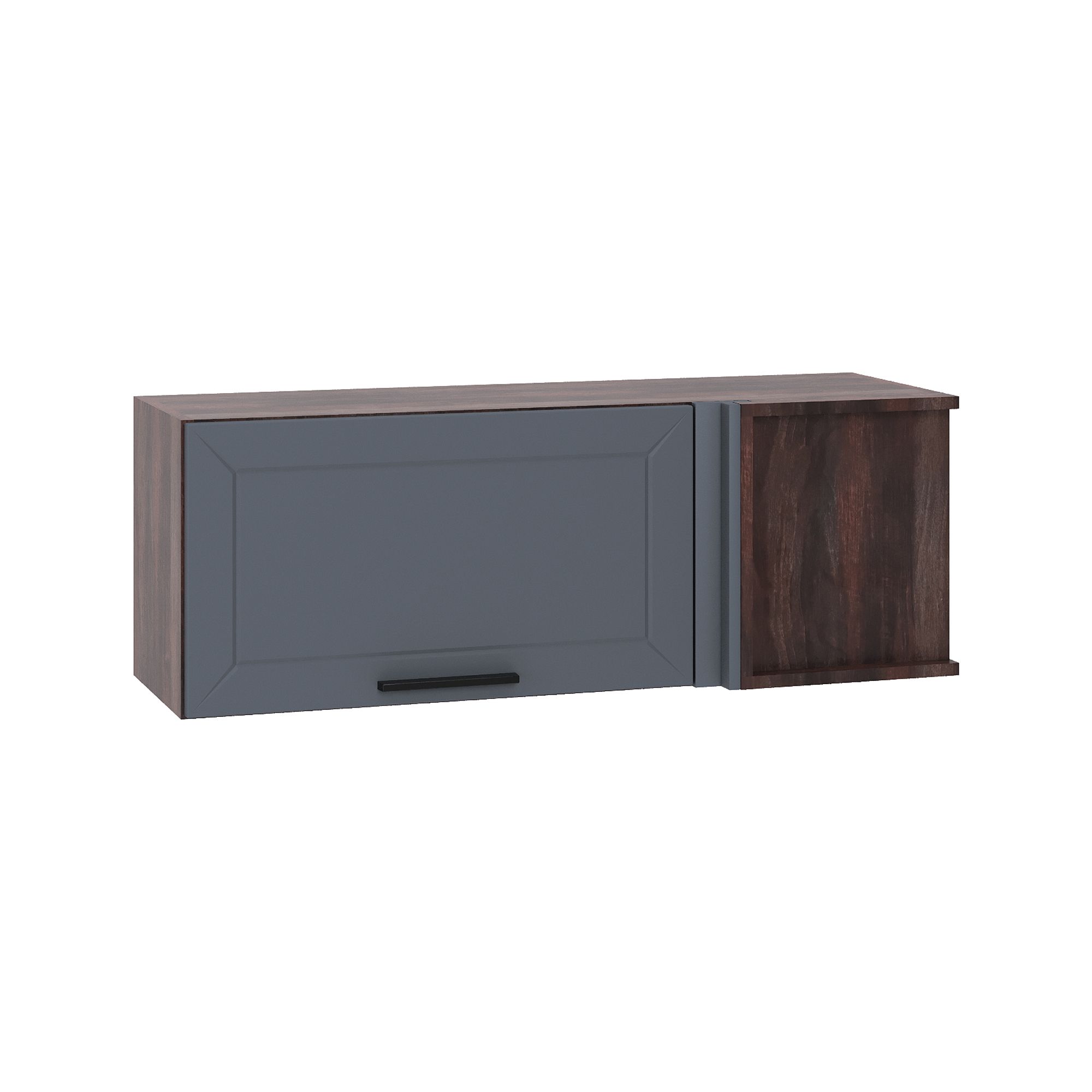 

Кухонный модуль настенный Сурская мебель Глетчер 100x35x35,8 см угловой горизонтальный, Коричневый;серый, Глетчер