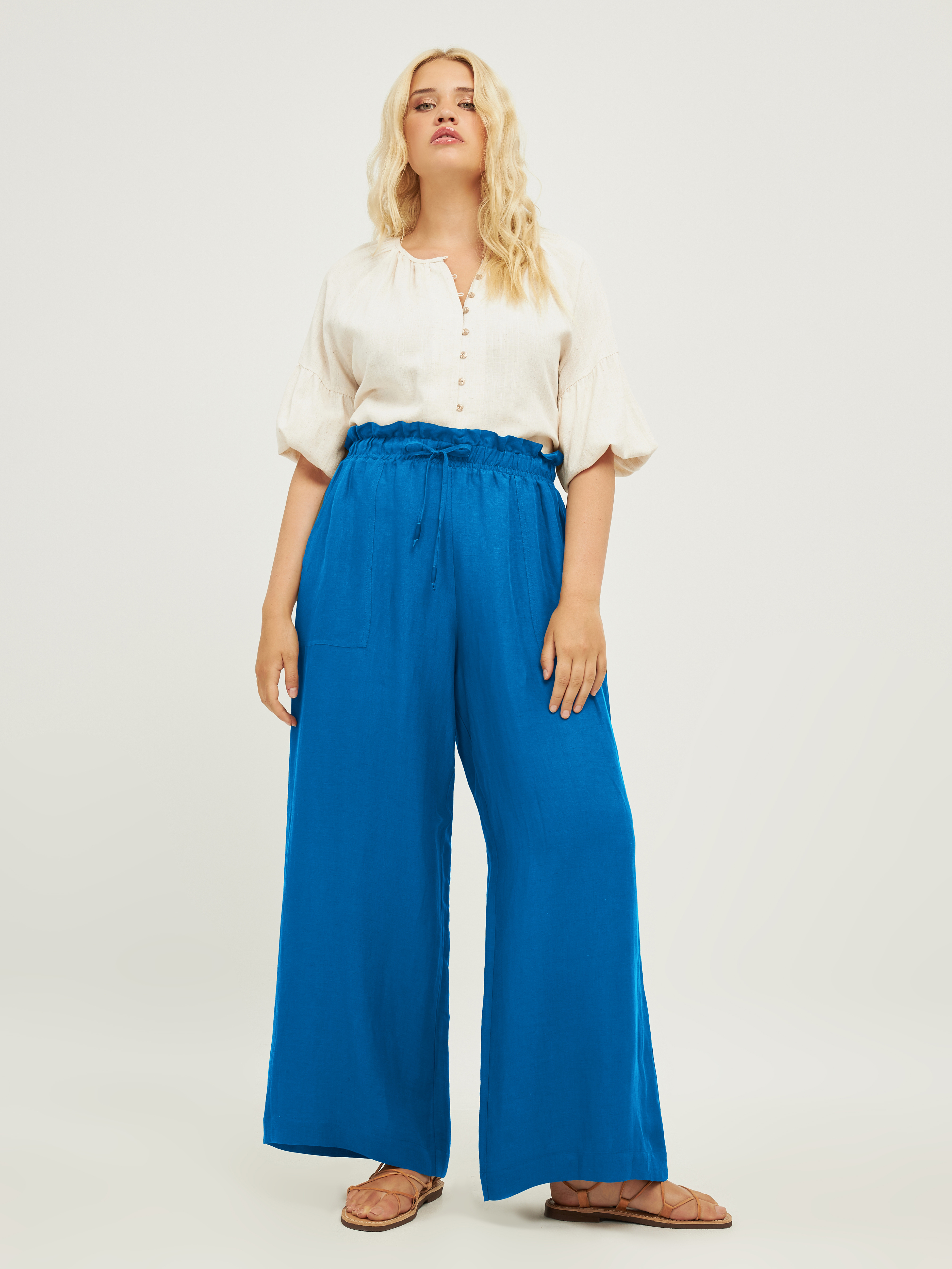 фото Брюки женские mat fashion plus size_2042 бирюзовые m