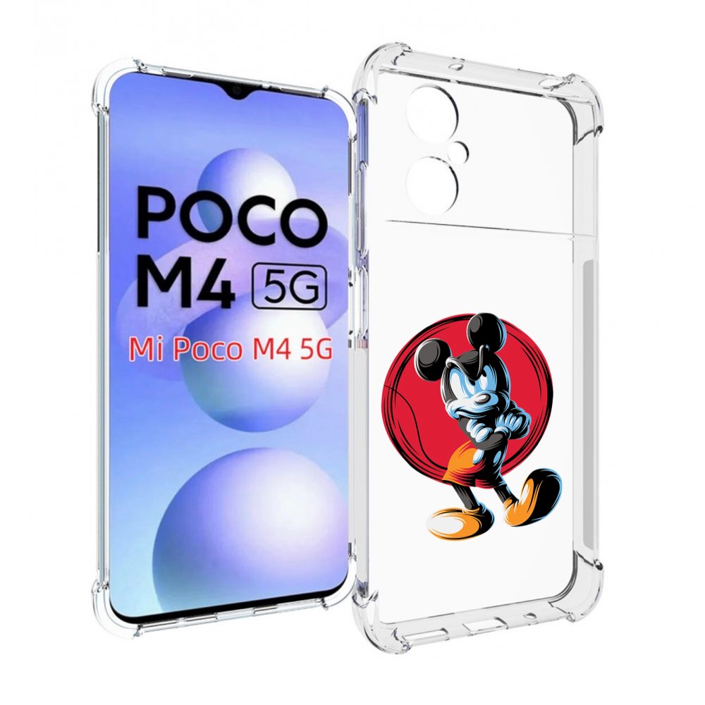 

Чехол MyPads злой-микки для Xiaomi Poco M4 5G, Прозрачный, Tocco