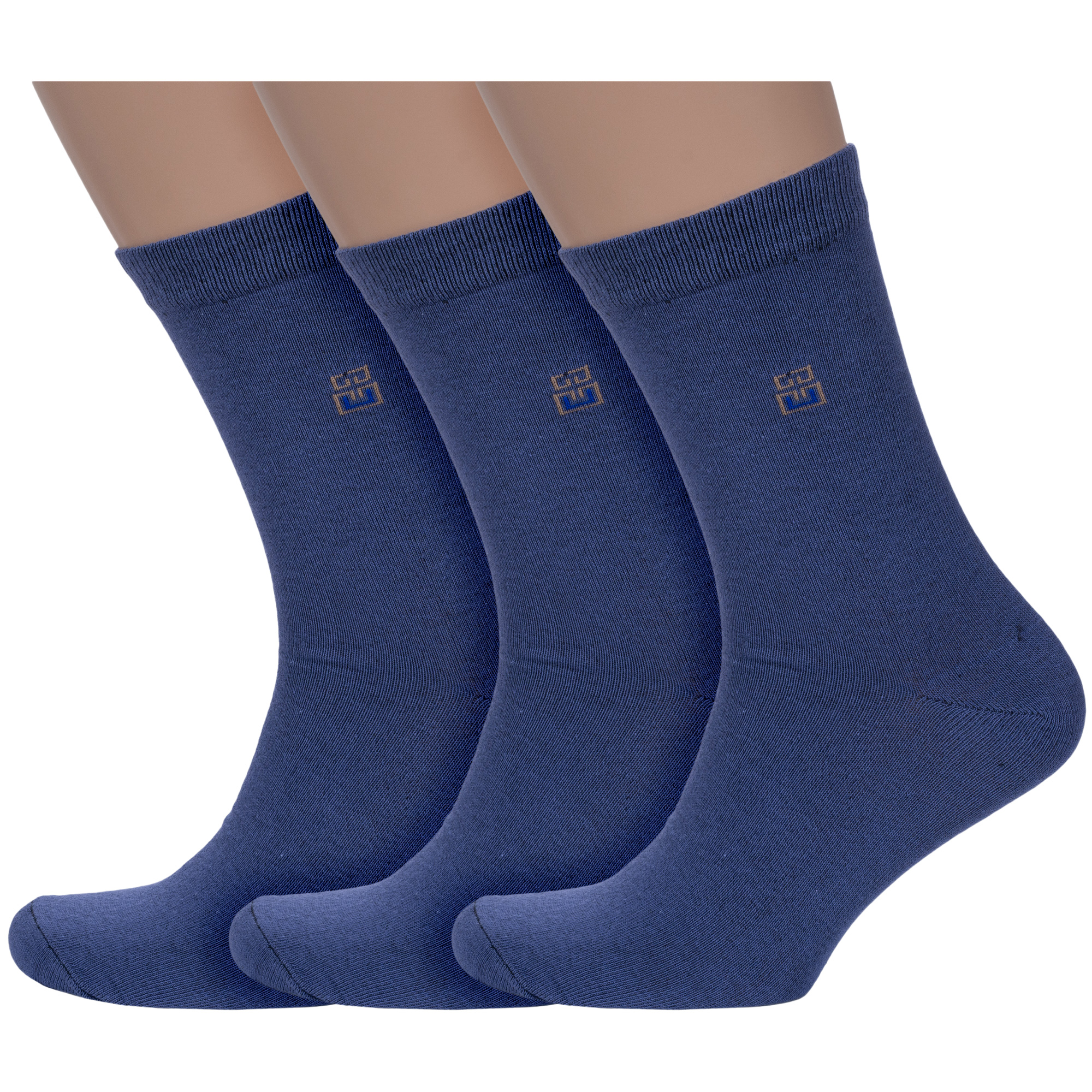 Комплект носков мужских VASILINA 3-1КМБГ синих 23-25