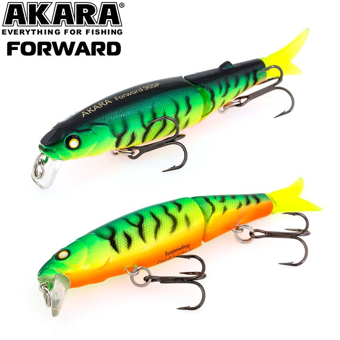 

Воблер Akara Forward 90SP 8 гр 2/7 oz 3,5 in A68, Разноцветный, Forward