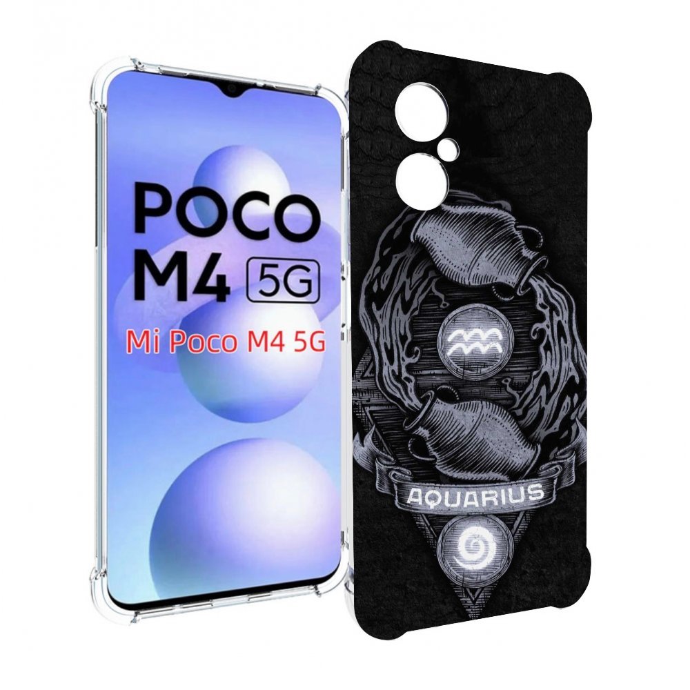 

Чехол MyPads знак зодиака водолеи 6 для Xiaomi Poco M4 5G, Прозрачный, Tocco