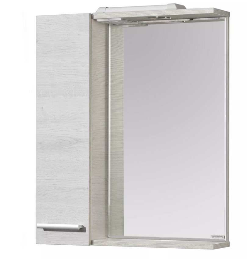 Зеркало-шкаф в ванную Aquaton Ронда Pro 60 1A205102RSC2L дуб соммерсет