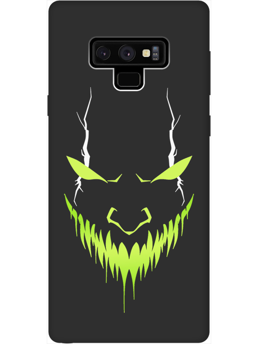 

Силиконовый чехол на Samsung Galaxy Note 9 с принтом "Evil Face" матовый черный, Черный;белый;зеленый, 718862751