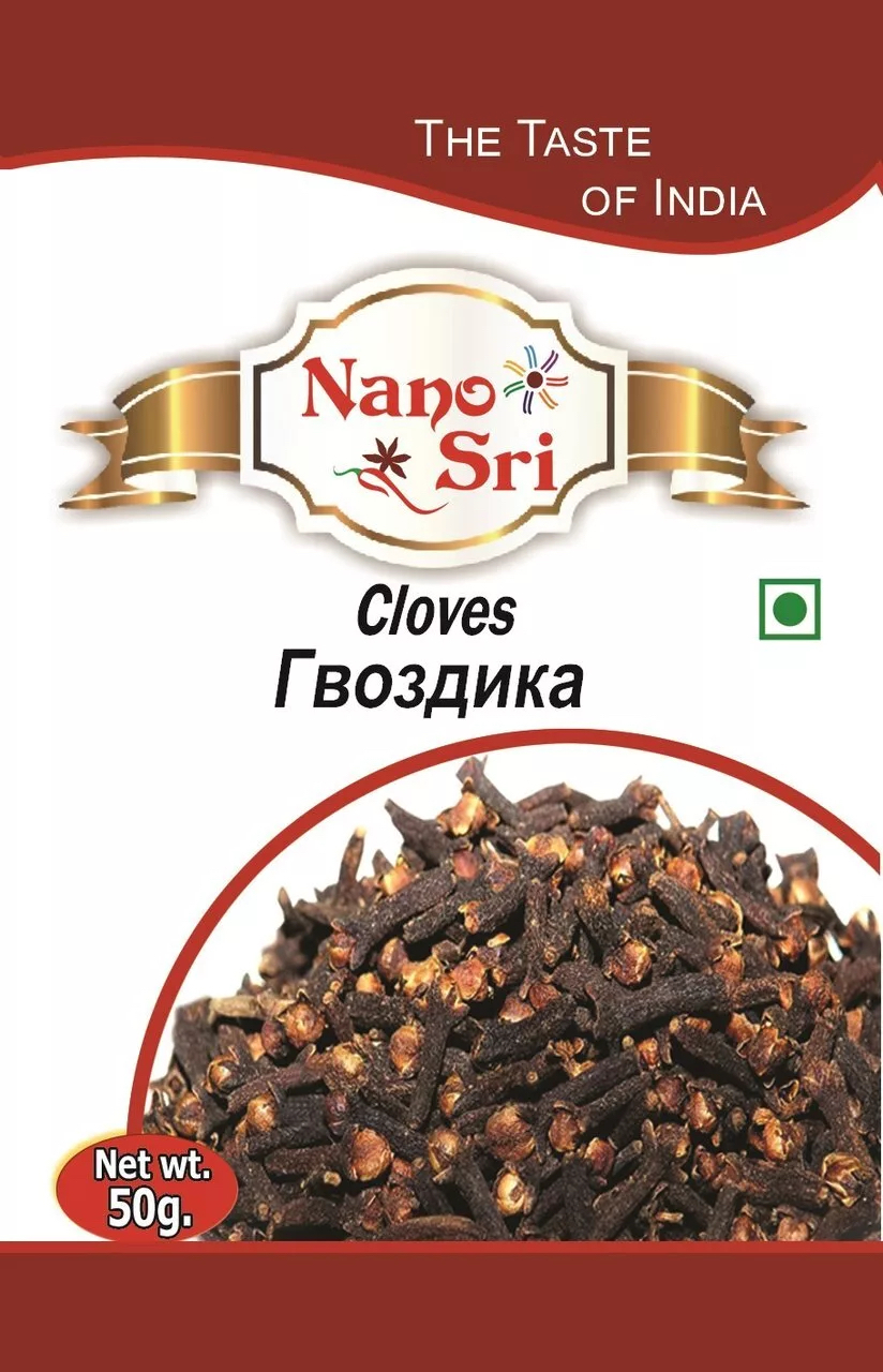 Гвоздика Nano Sri Long Cloves Целая 50 гр