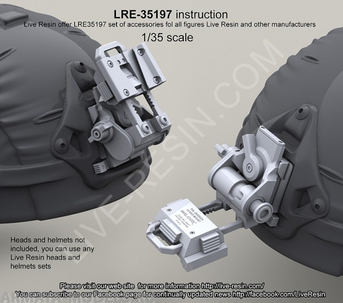 фото Lre35197 крепление для очков ночного видения на шлем wilcox l4 g24 nvg закрытое и открытое live resin