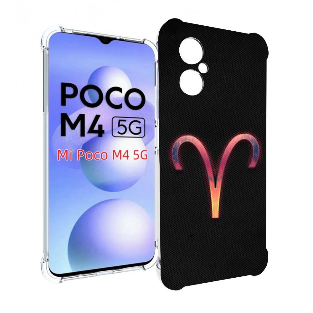 

Чехол MyPads знак зодиака овен 1 для Xiaomi Poco M4 5G, Прозрачный, Tocco