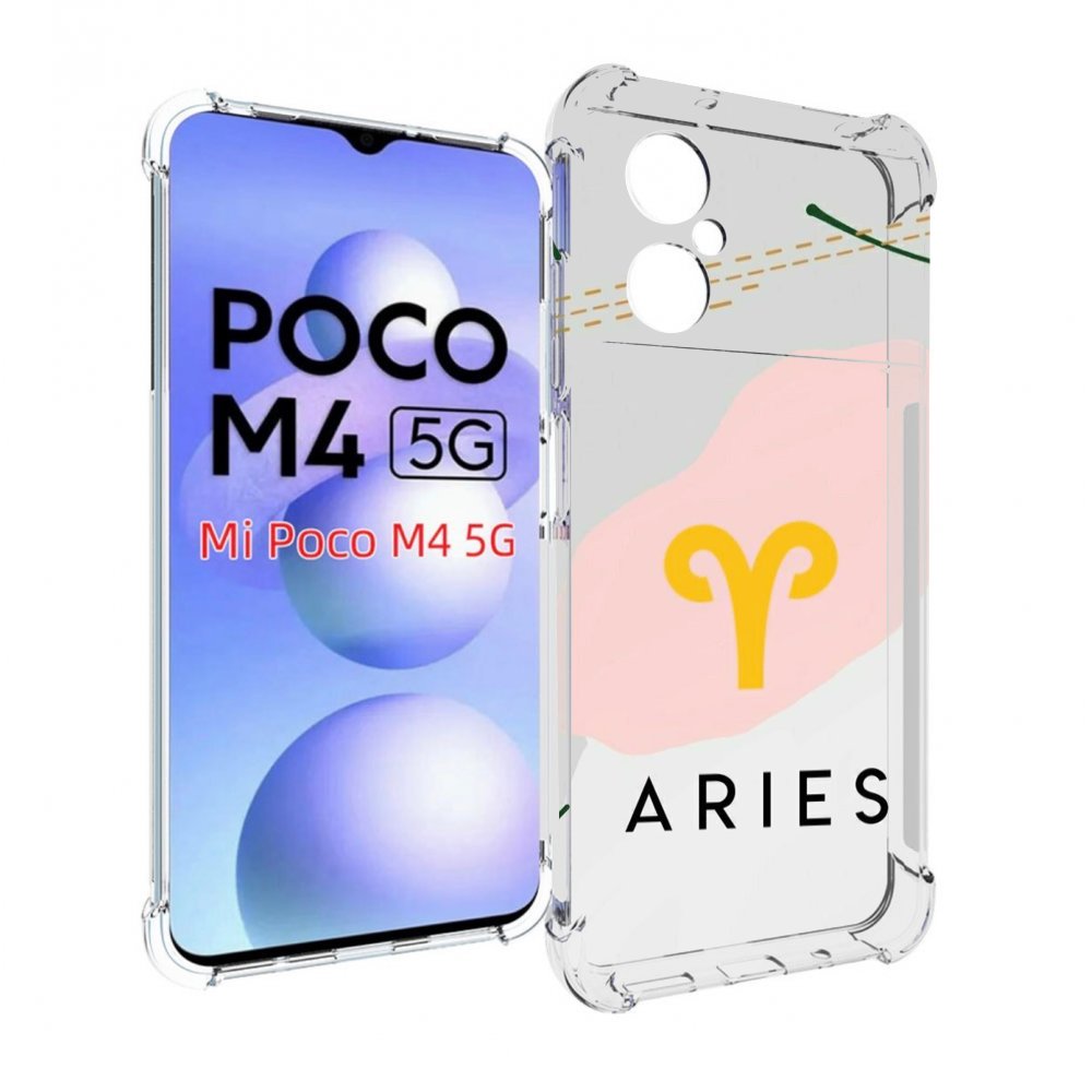 

Чехол MyPads знак зодиака овен 7 для Xiaomi Poco M4 5G, Прозрачный, Tocco