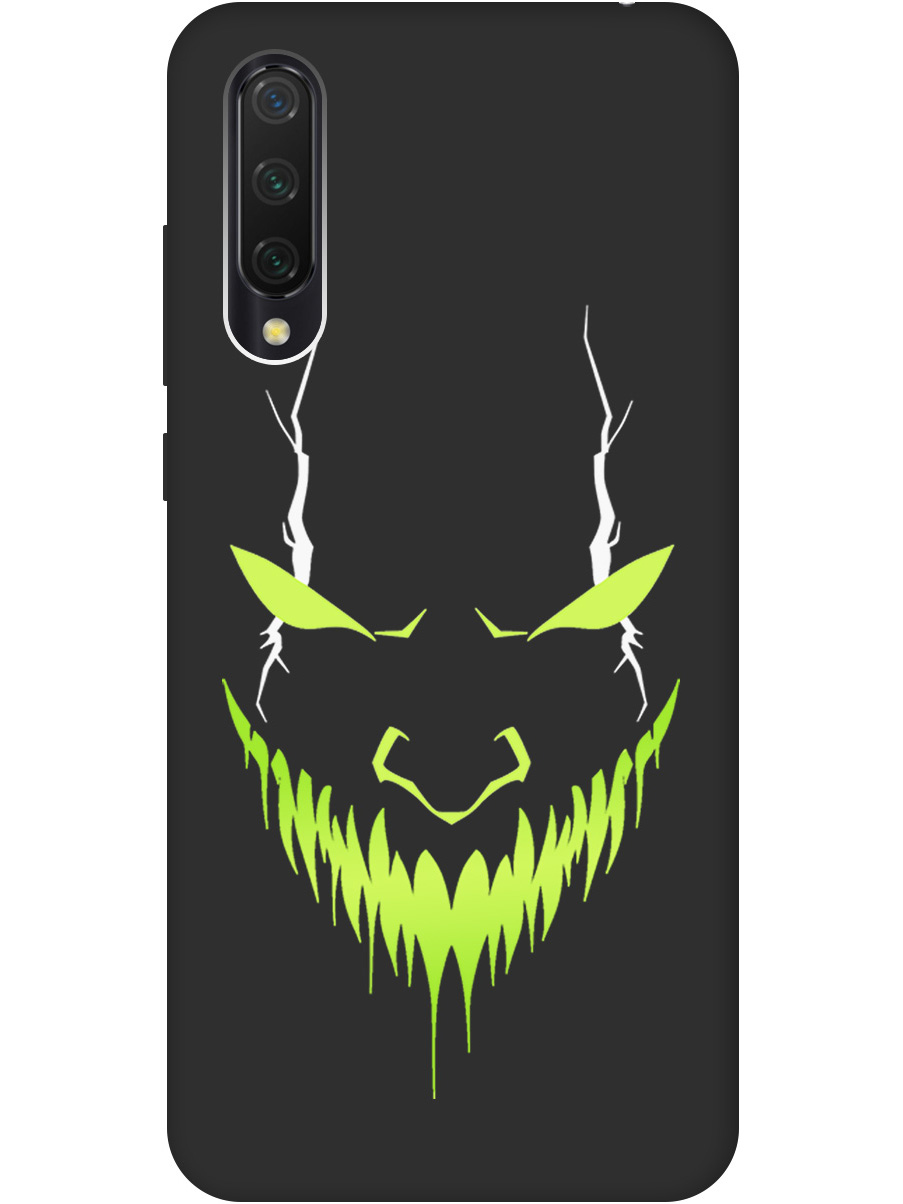 

Силиконовый чехол на Xiaomi Mi 9 Lite / CC9 с принтом "Evil Face" матовый черный, Черный;белый;зеленый, 721722551