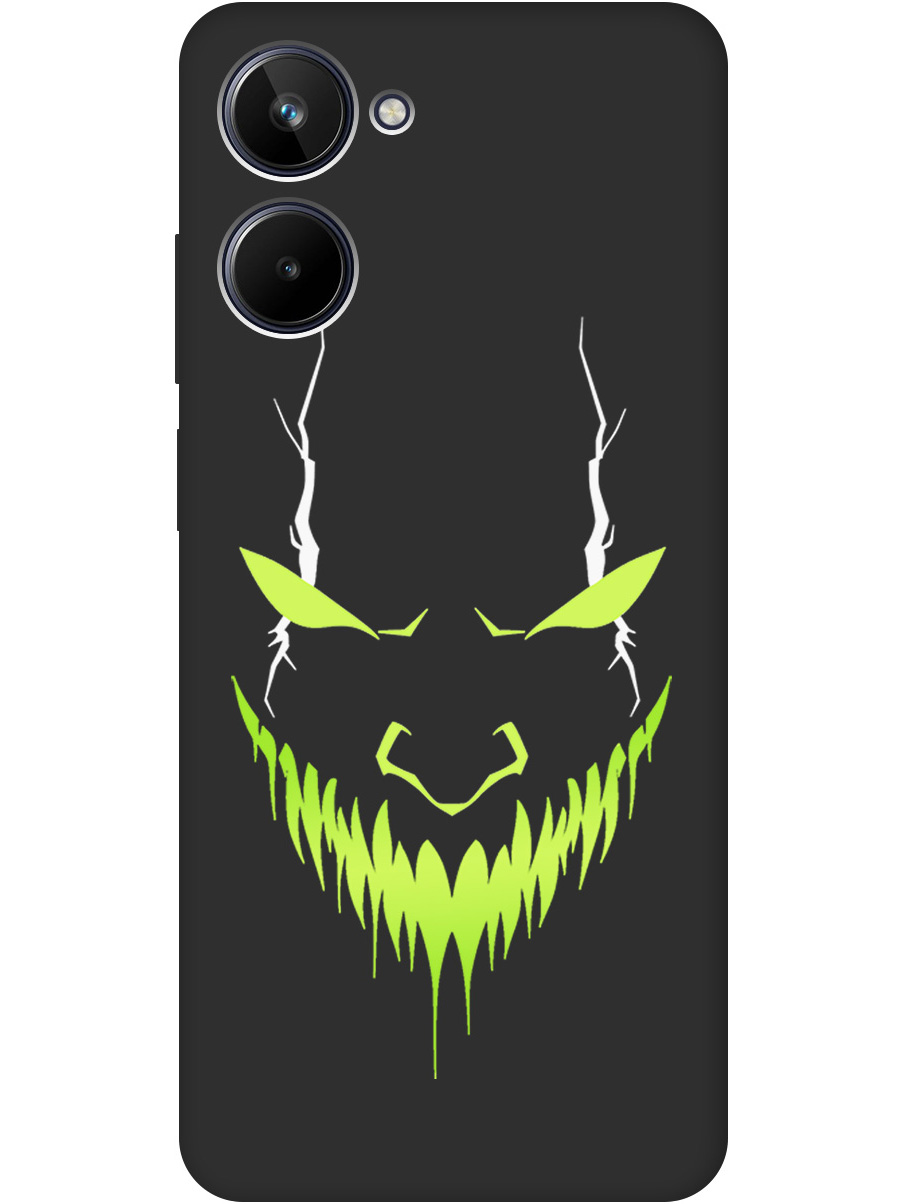 

Силиконовый чехол на Realme 10 4G с принтом "Evil Face" матовый черный, Черный;белый;зеленый, 762098251
