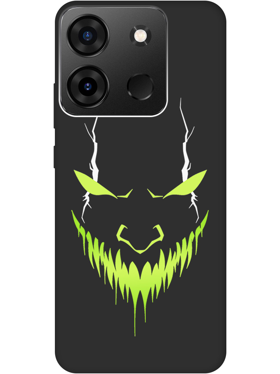 

Силиконовый чехол на Infinix Smart 7 Plus с принтом "Evil Face" матовый черный, Черный;белый;зеленый, 773941951