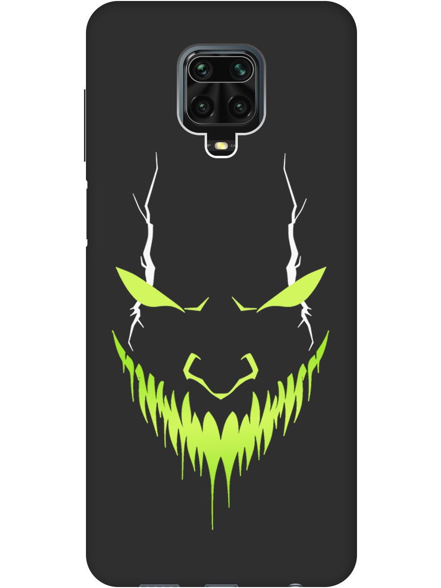 

Силиконовый чехол на Xiaomi Redmi Note 9s / Note 9 Pro с принтом матовый черный 818008, Черный;белый;зеленый, 722942151