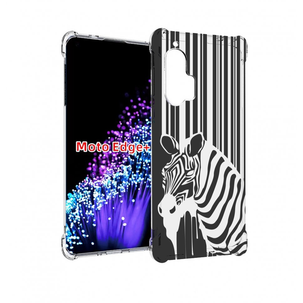 

Чехол MyPads Зебра для Motorola Edge+ Plus, Прозрачный, Tocco