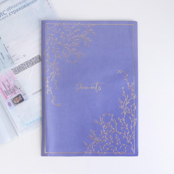 

Обложка для документов унисекс NoBrand 56548098, голубой, 56548098