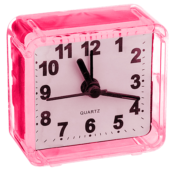 фото Perfeo quartz часы-будильник "pf-tc-001", квадратные 5,5x5,5 см, красные