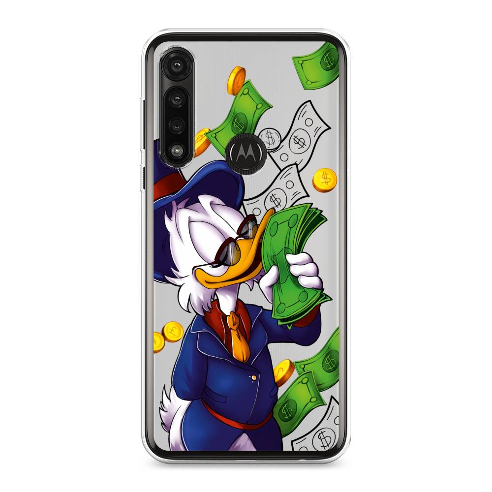 

Чехол на Motorola Moto G Power 2020 "Scrooge McDuck with Money", Синий;зеленый;белый, 242650-6