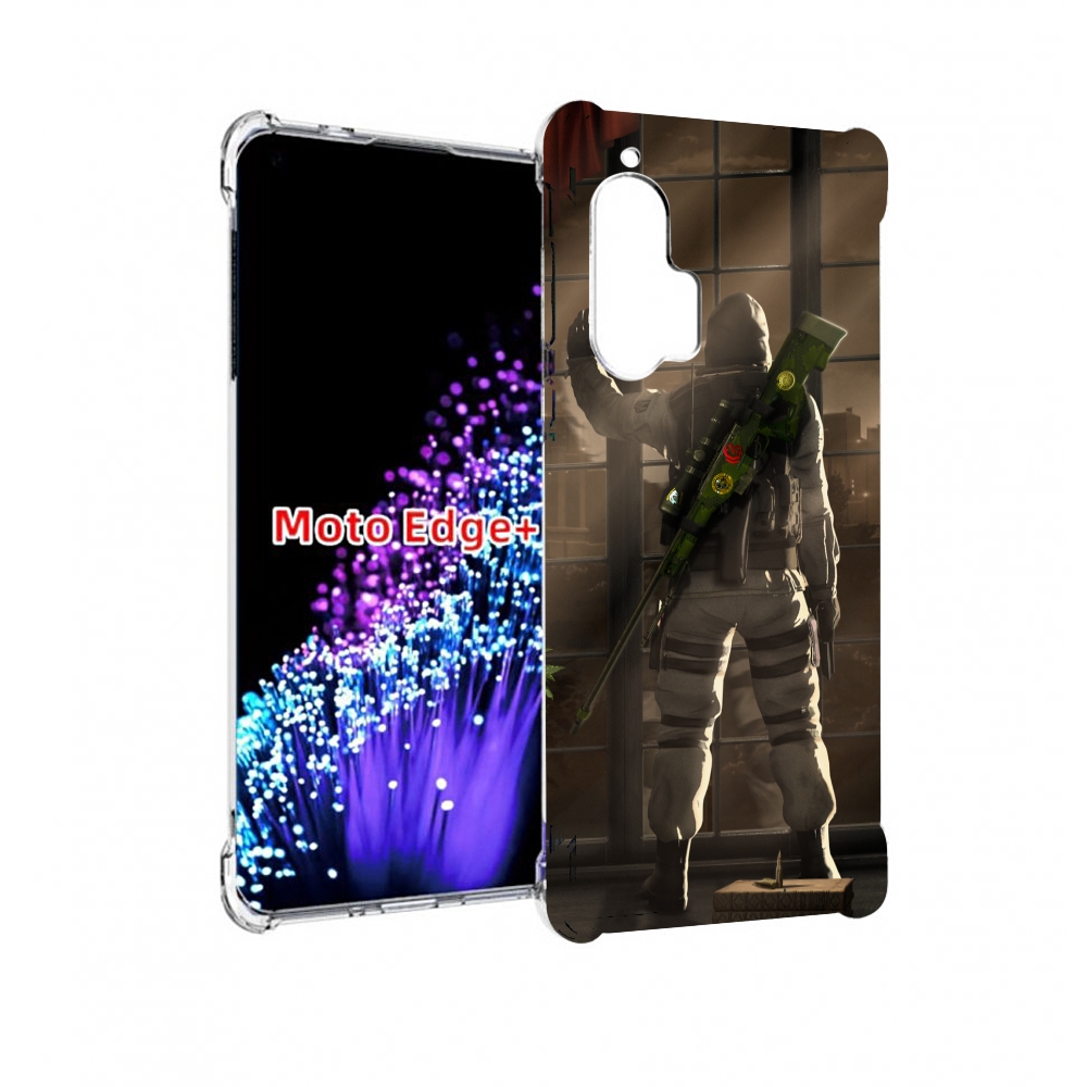 

Чехол MyPads Контр-Страйк-в-дыму для Motorola Edge+ Plus, Прозрачный, Tocco