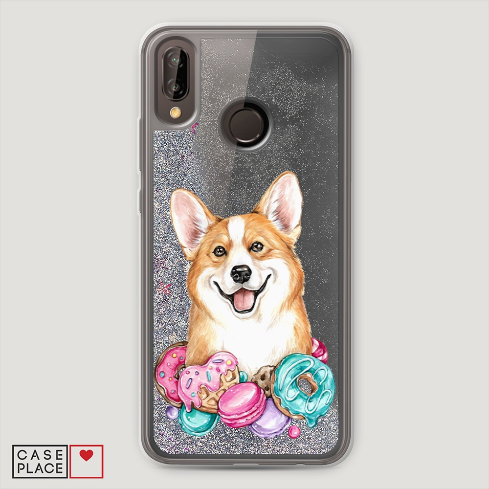 

Чехол Awog на Huawei P20 Lite/Nova 3e "Корги и сладости", Разноцветный, 64491-1