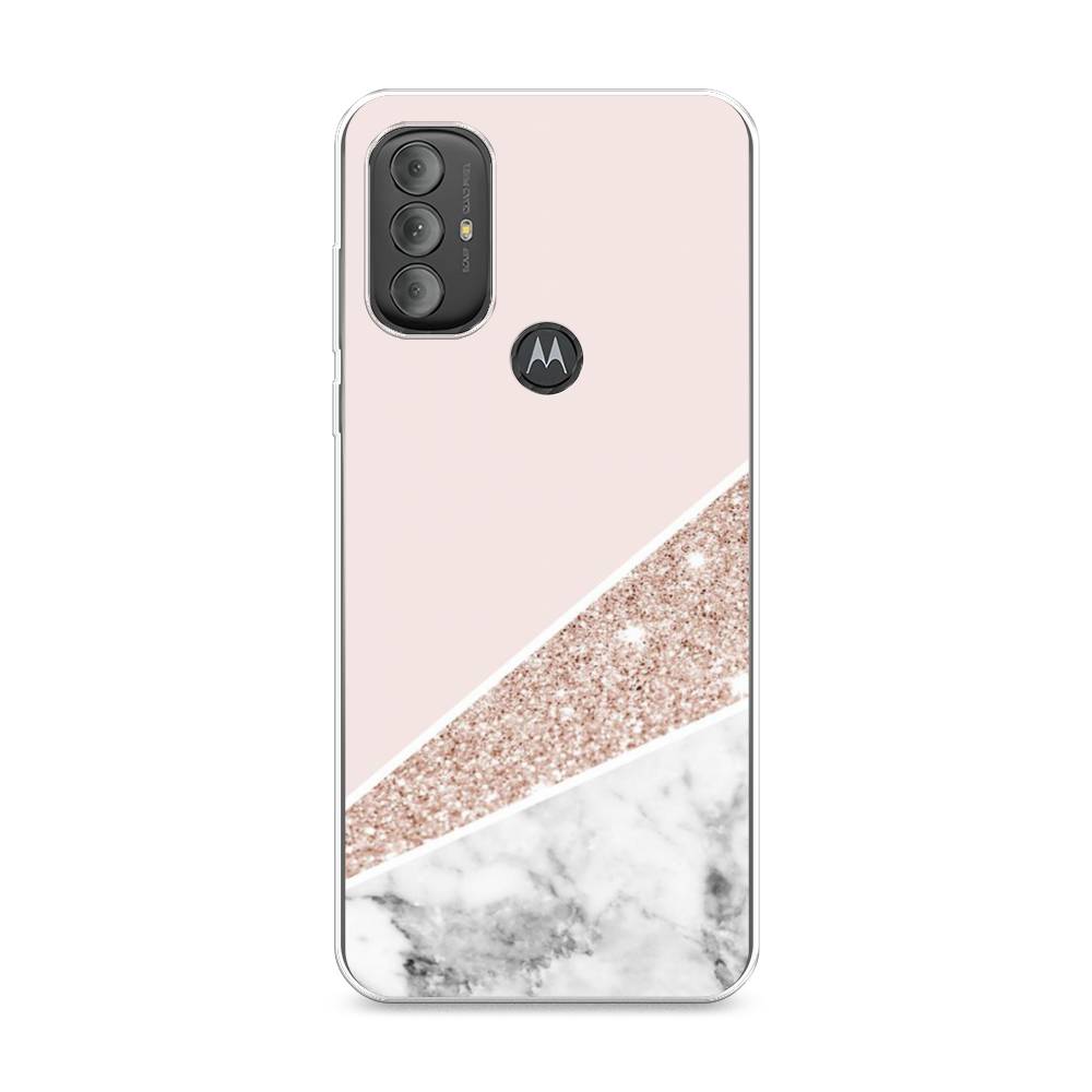 

Чехол на Motorola Moto G Power 2022 "Блестящий розовый мрамор", 242850-3
