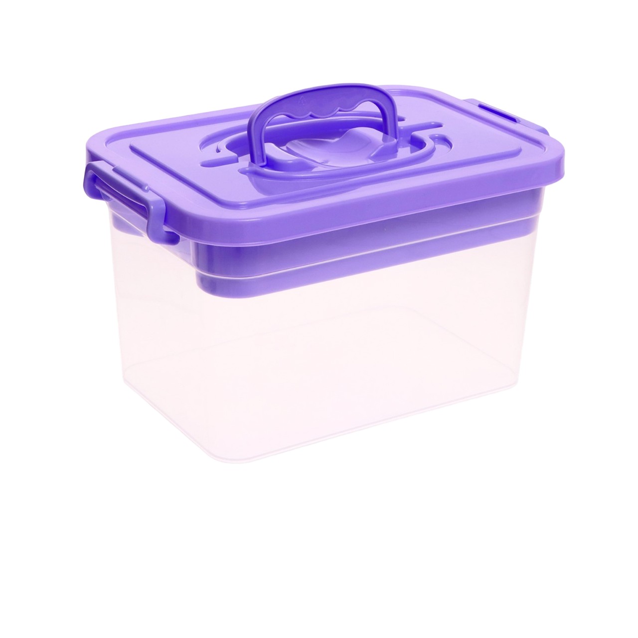 Контейнер для хранения с крышкой и вкладышем 6,5 л, цвет сиреневый