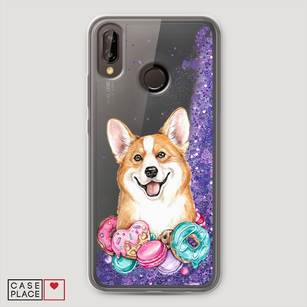 

Чехол Awog на Huawei P20 Lite/Nova 3e "Корги и сладости", Разноцветный, 64492-1