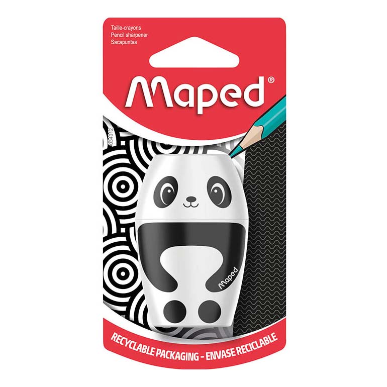 

Точилка Maped Shakky с контейнером 1 отверстие в ассортименте, Разноцветный