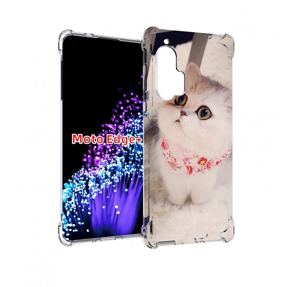 

Чехол MyPads Котеночек женский для Motorola Edge+ Plus, Прозрачный, Tocco