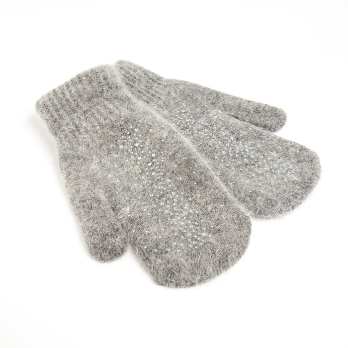 

Варежки женские MINAKU Hello, winter! серые, р, Серый, Hello, winter!
