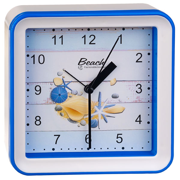фото Perfeo quartz часы-будильник "pf-tc-010", квадратные 14,8x14,8 см