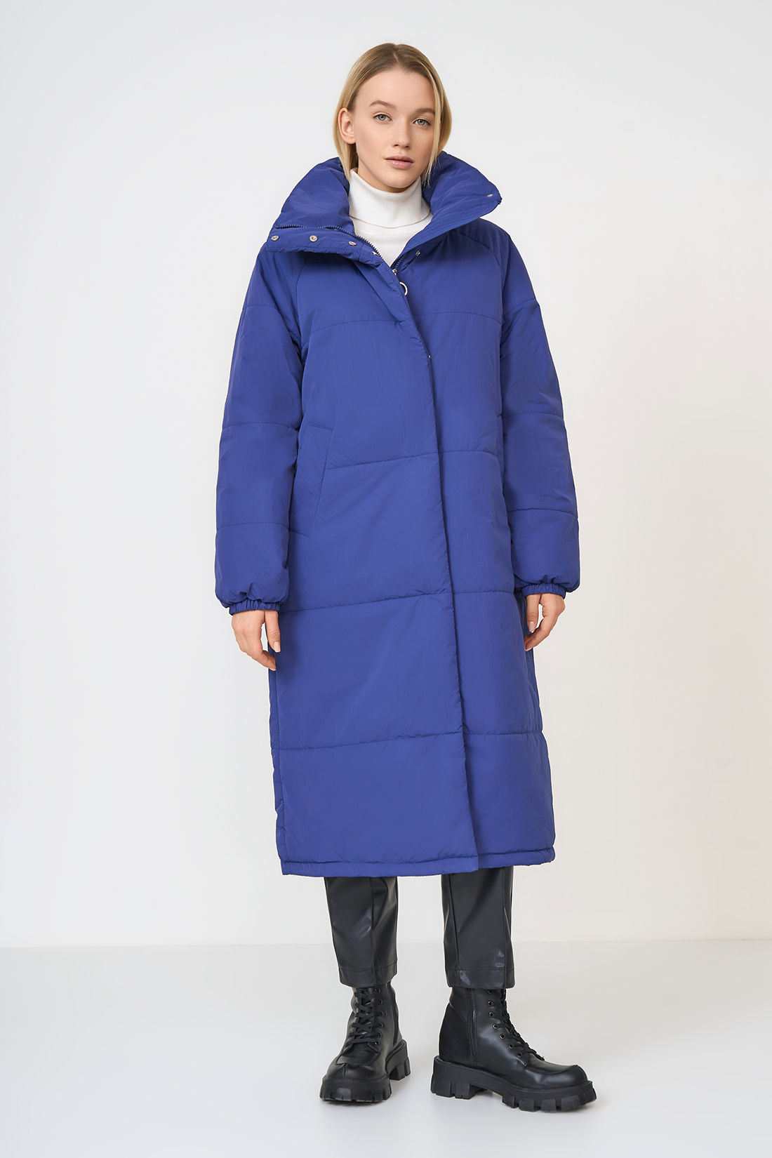 Пальто женское Baon B0523507 синее S