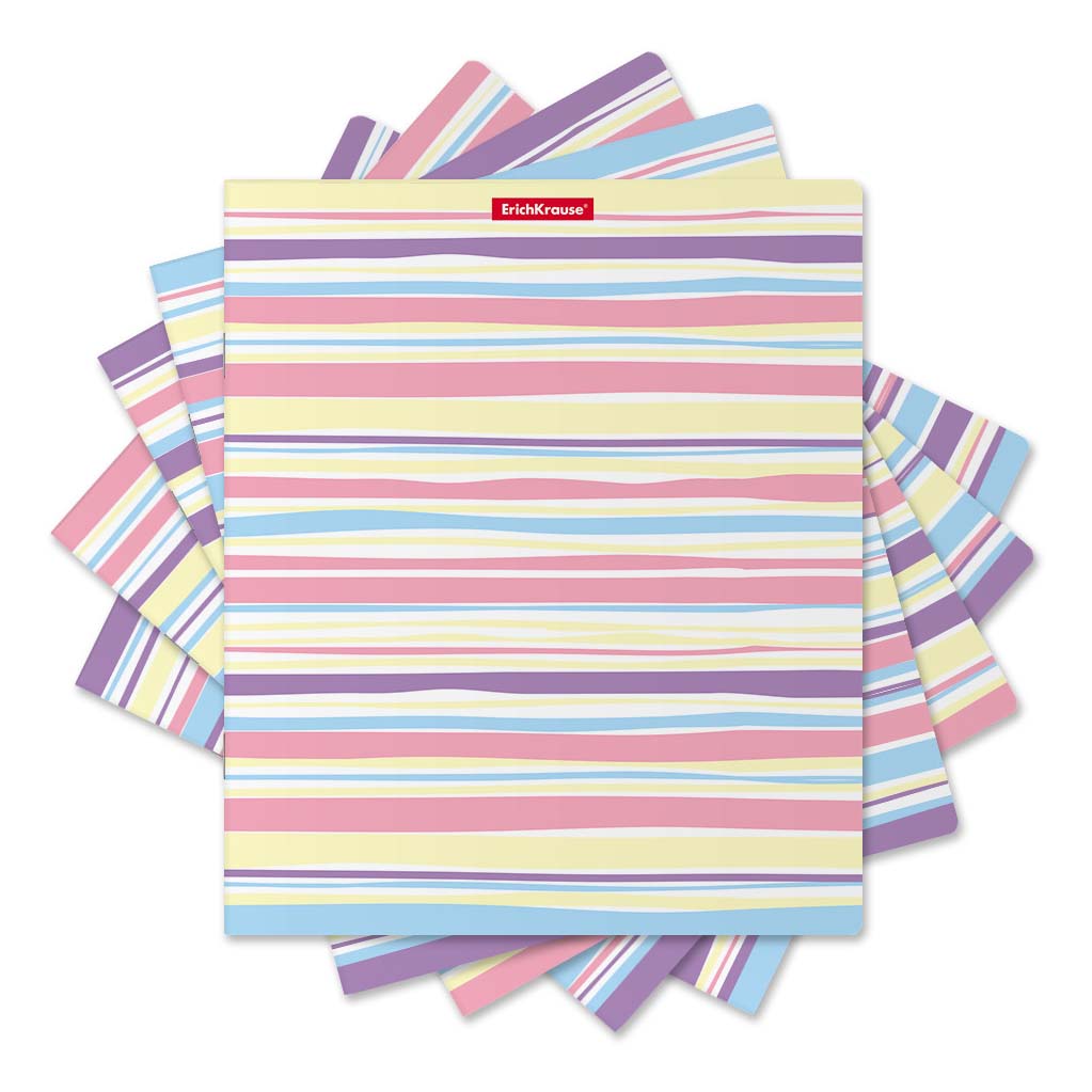 

Тетрадь общая ErichKrause Pastel lines 48 листов А5 на скобе в линию в ассортименте