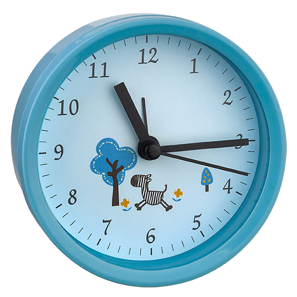 фото Perfeo quartz часы-будильник "pf-tc-011", круглые диам. 9,5 см, синие