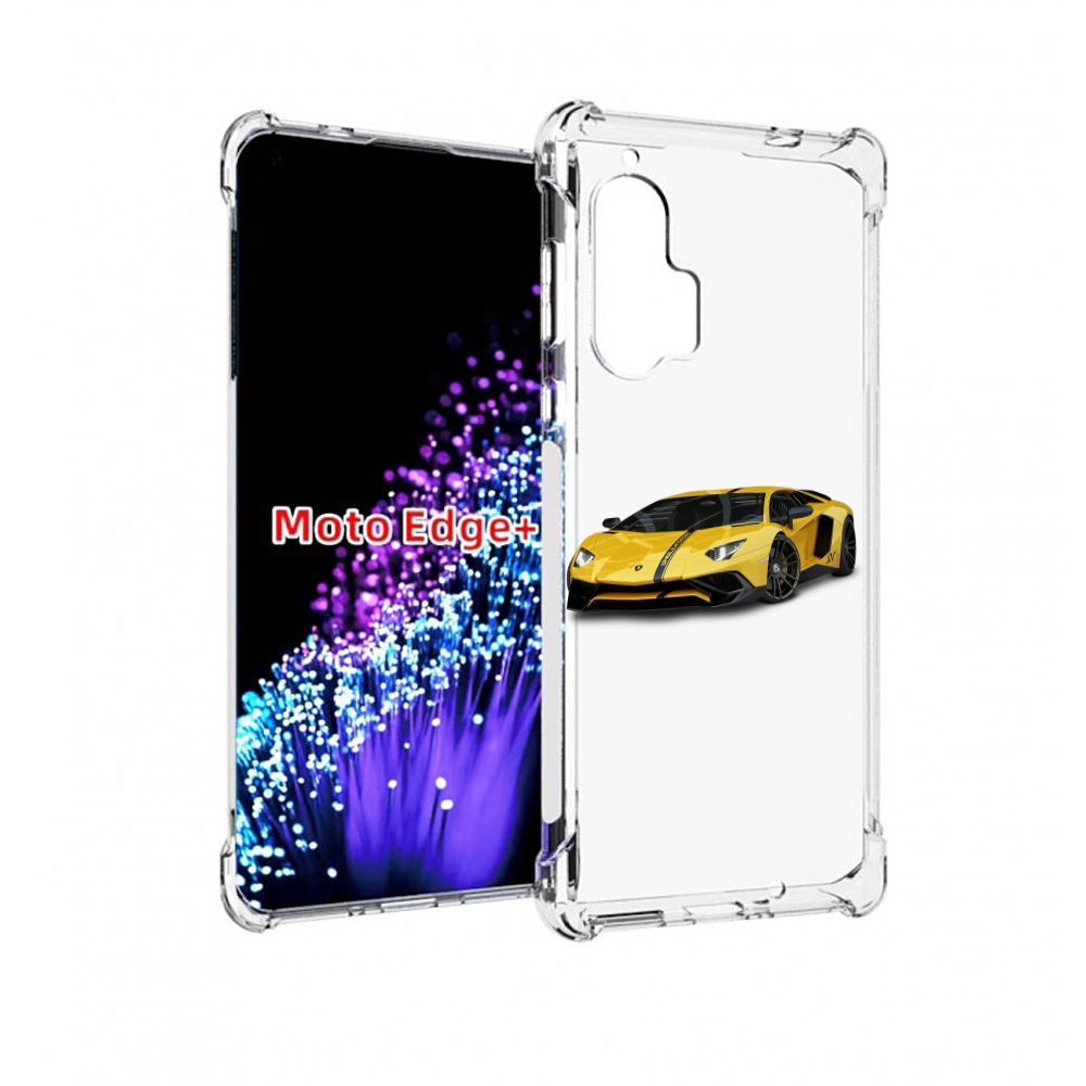 

Чехол MyPads Ламбо мужской для Motorola Edge+ Plus, Прозрачный, Tocco