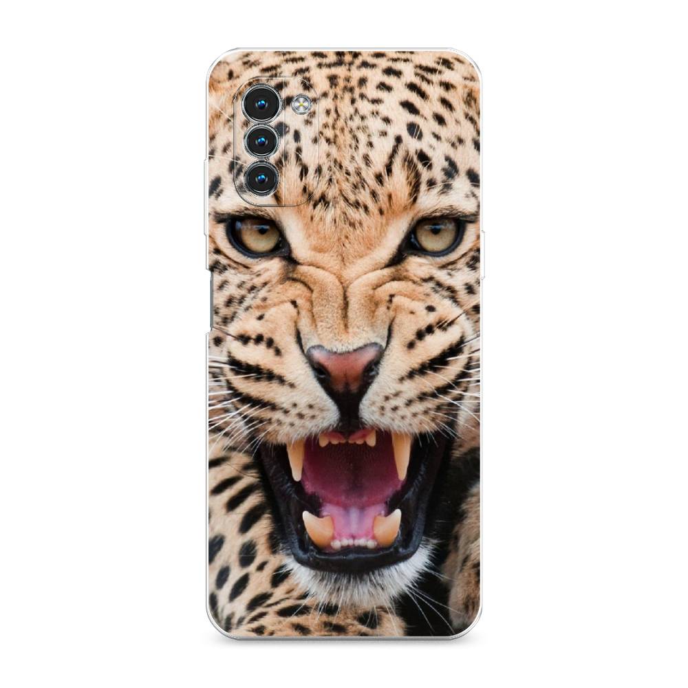 

Чехол на Nokia G11 "Леопард 3d", Бежевый;черный, 125050-6