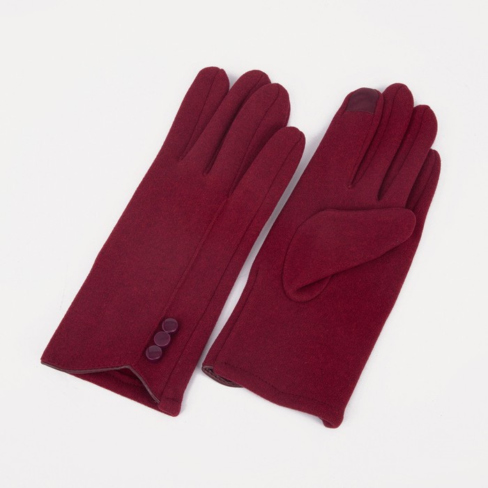

Перчатки женские NoBrand 7963905, бордовый, 7963905