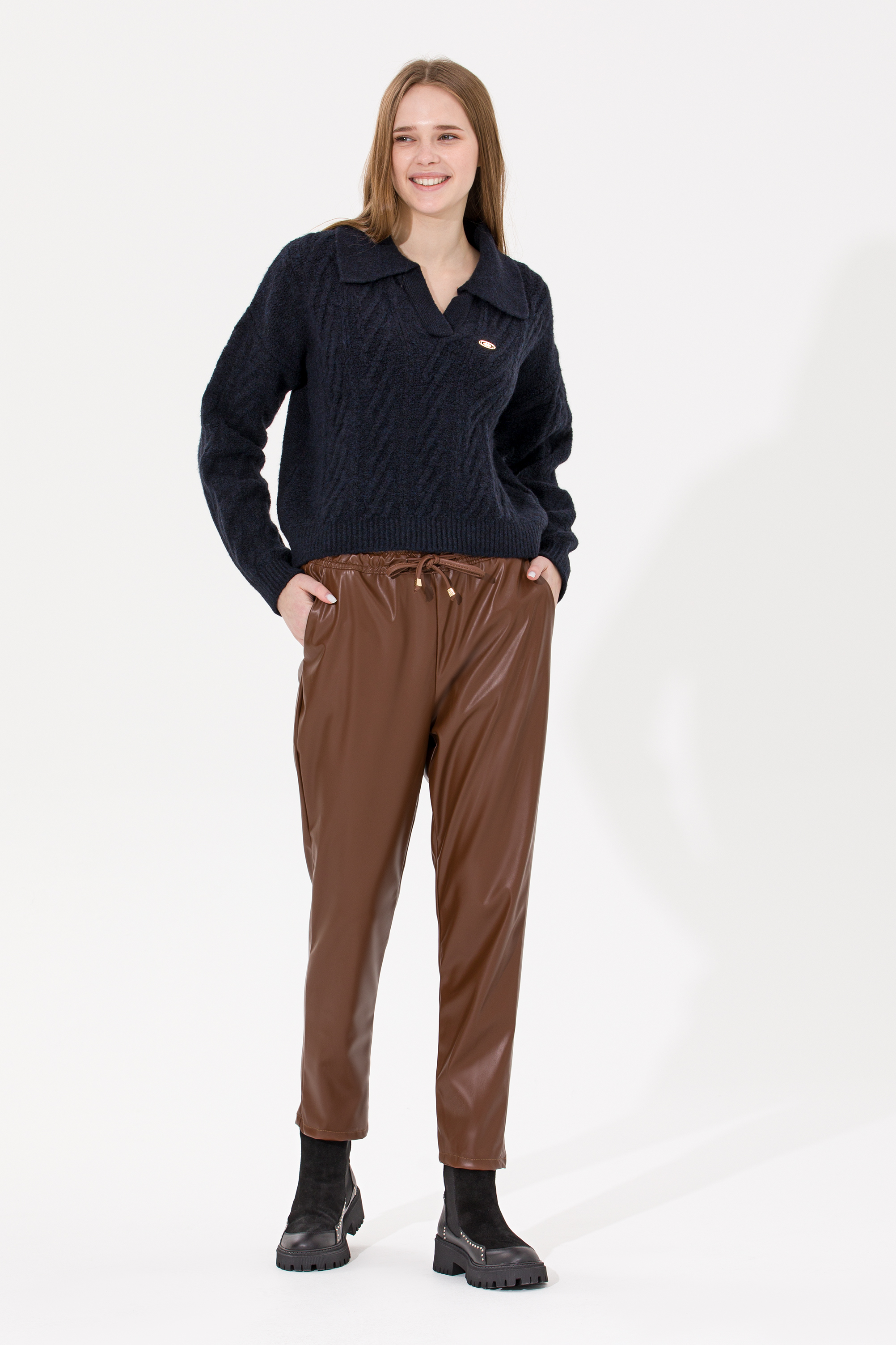 

Брюки женские U.S. POLO Assn. G082SZ0780DEMIX коричневые 40, Коричневый, G082SZ0780DEMIX