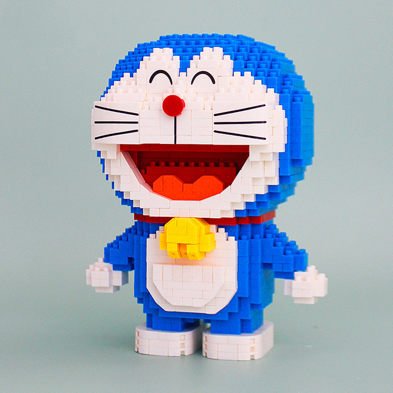 Конструктор 3D из миниблоков Balody Doraemon котик радостный 842 элементов - BA16130 конструктор пластиковый balody котик 4